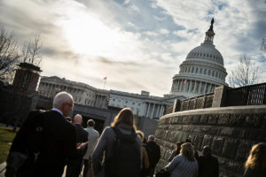 Walking to the United States Capitol during the World Vision Pastor and Influencer Advocacy Summit in Washington, D.C. Tuesday, January 31, 2017. ©2017 Garrett Hubbard, World Vision.