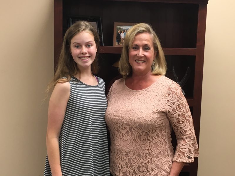 Teen advocate Lucy Besch and Rep. Ann Wagner.