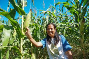 36-year old Kleng is excited to harvest from her family’s corn field in the Phillippines. Photo credit: ©2019 World Vision, Florence Joy Maluyo