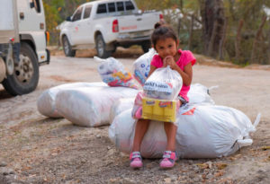 little girl in Honduras